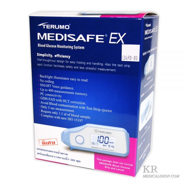 เครื่องตรวจน้ำตาลในเลือด  terumo รุ่น medisafe ex