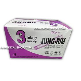 ไซริงค์ JUNG-RIM ขนาด 3 ml.  (100 ชิ้น/กล่อง)