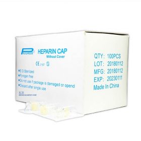 ข้อต่อฉีดยา heparin cap 100 ชิ้น/กล่อง