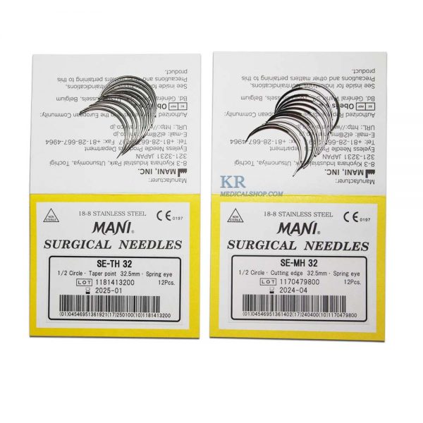 เข็มเย็บแผล ยี่ห้อ MANI 12 psc.