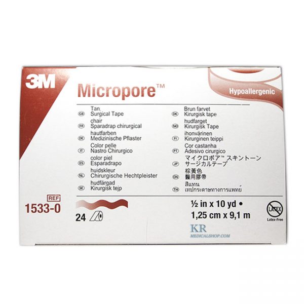 เทปติดแผล 3M Micropore ไมโครพอร์ (สีเนื้อ)