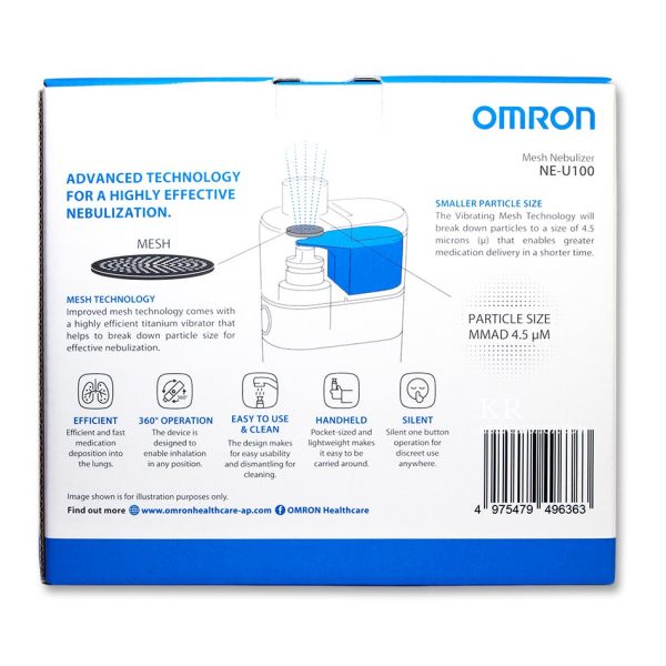 เครื่องพ่นละอองยาแบบตาข่าย OMRON รุ่น NE-U100 - Image 2