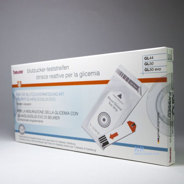 แถบตรวจน้ำตาลในเลือด สำหรับเครื่อง Beurer รุ่น GL 44, GL 50 (25PCS) - Image 3